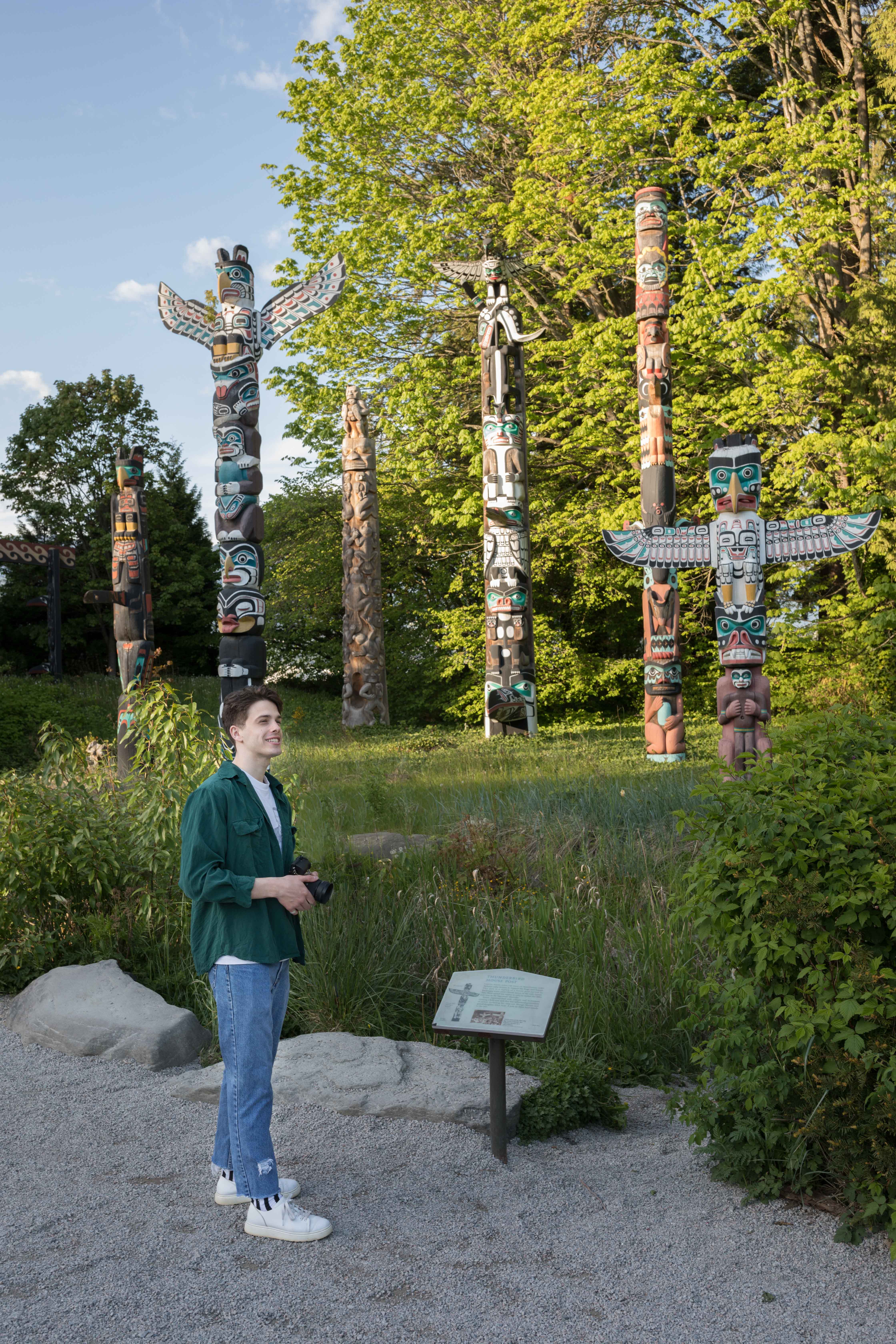 Totem poles at Stanley Park