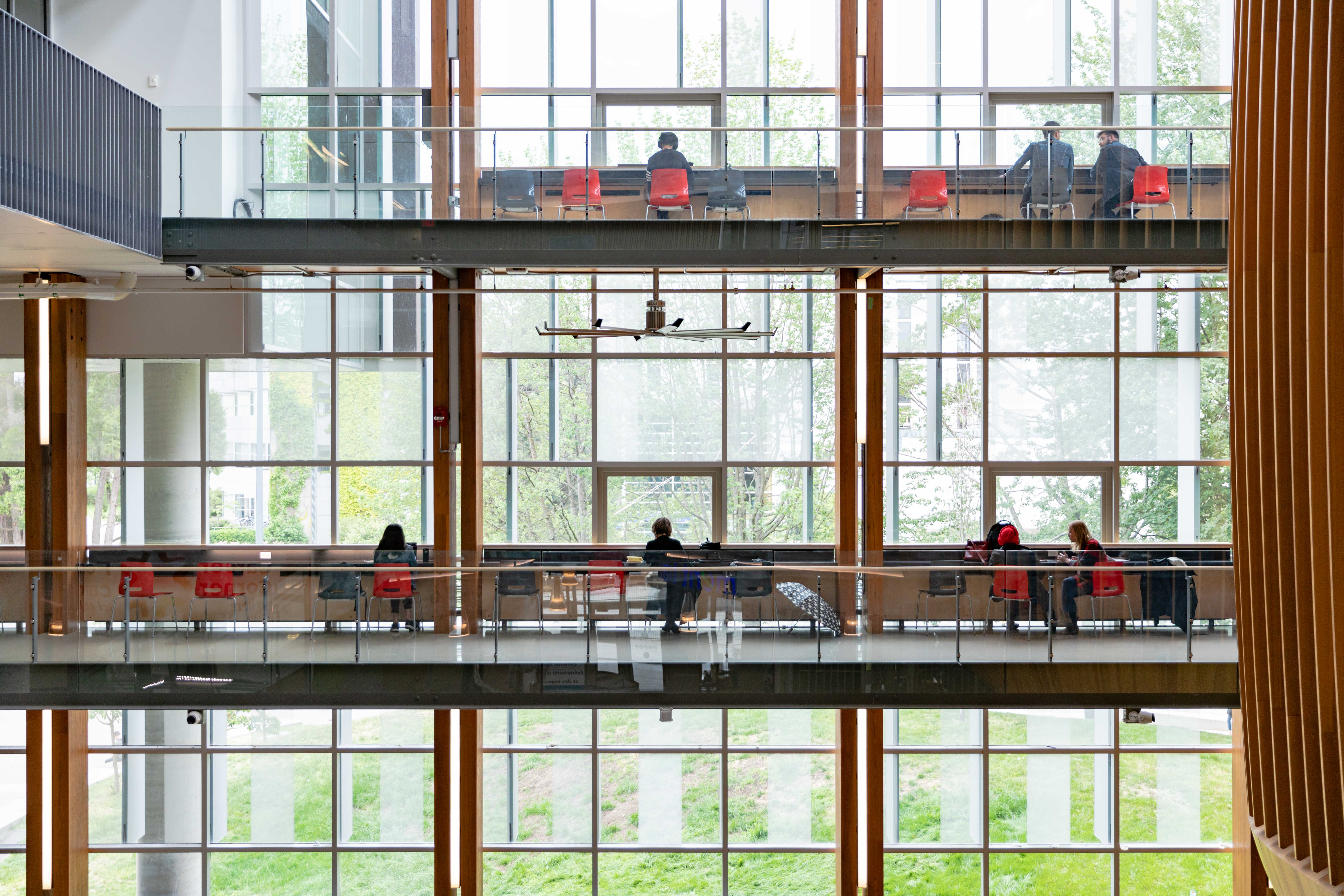 students studying indoors