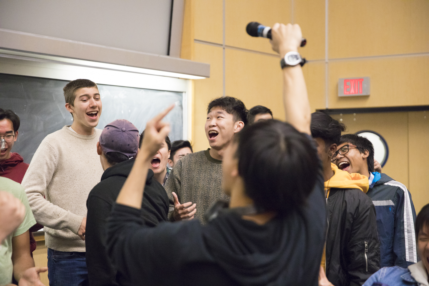 Students performing in UBC A Cappella.