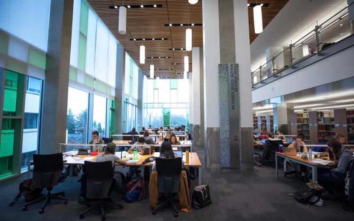 Law library study space