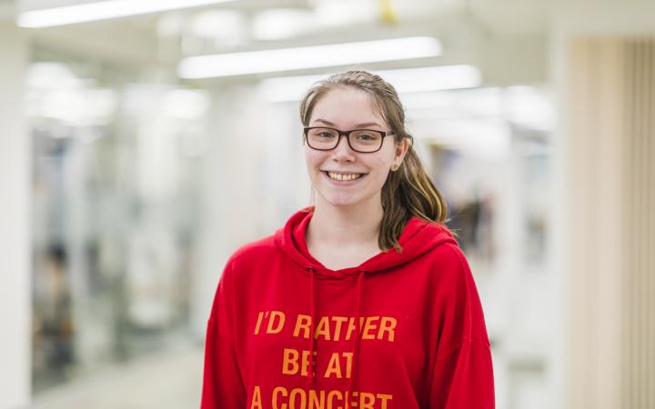 Megan from the UBC Knitting and Sewing Club