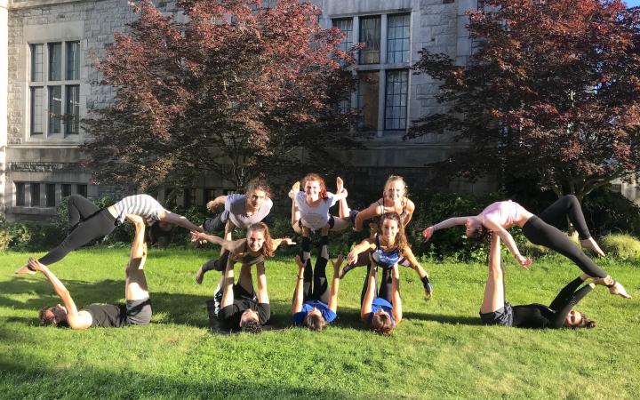 UBC Yoga Club posing